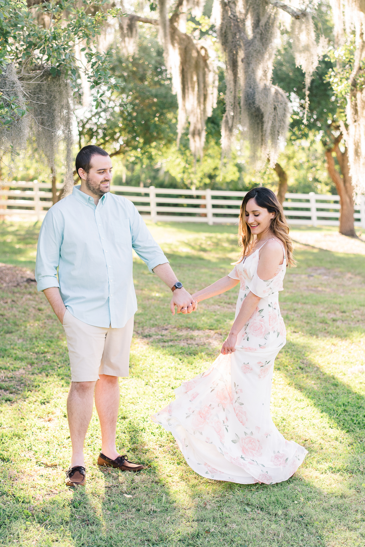 Nella and Michael's Engagement Session at Up the Creek Farms